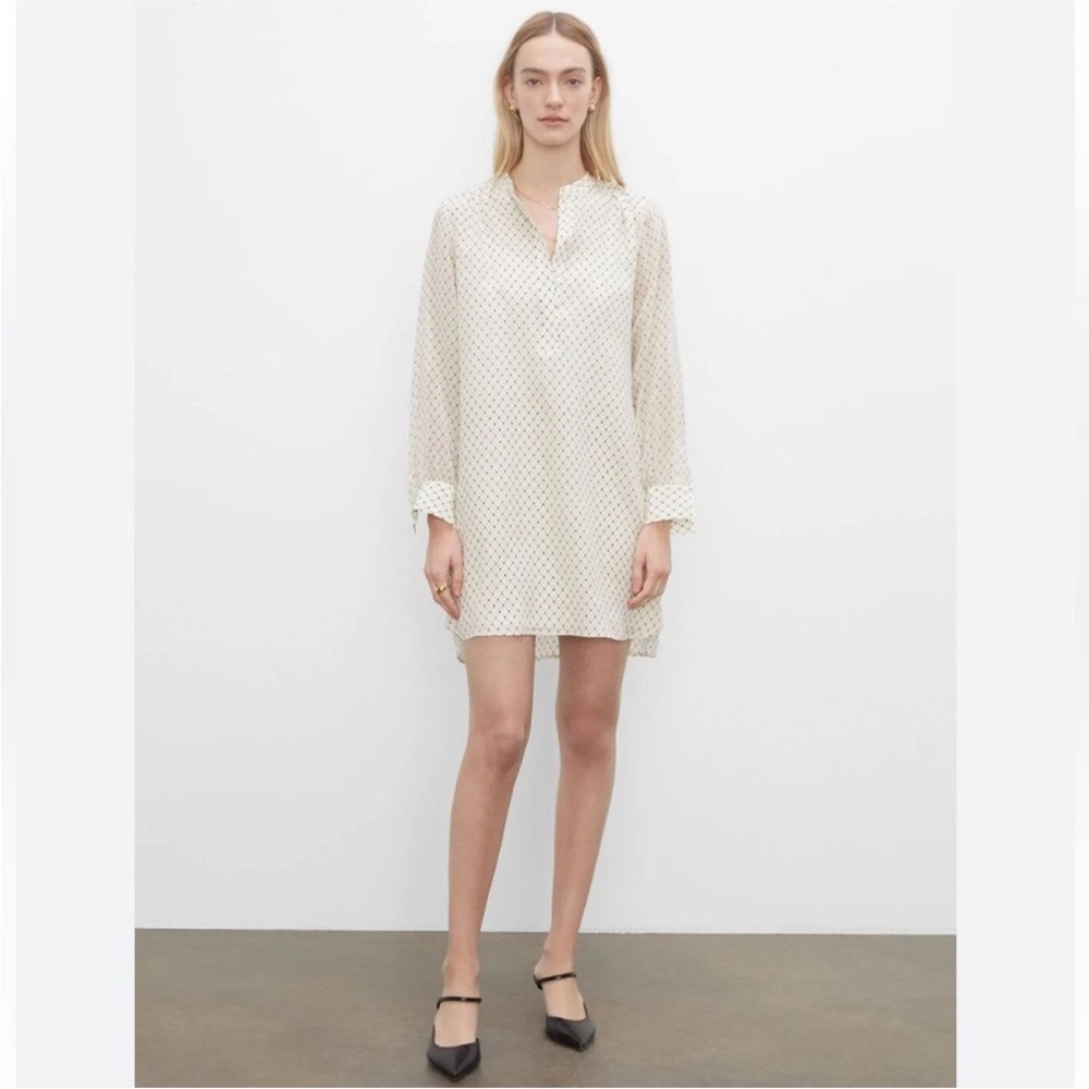 Club Monaco Popover Silk Tunic Dress robe NWT XS